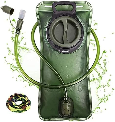 CamelBak hydration pack on a hiker on a Georgia mountain trail with gorge in background