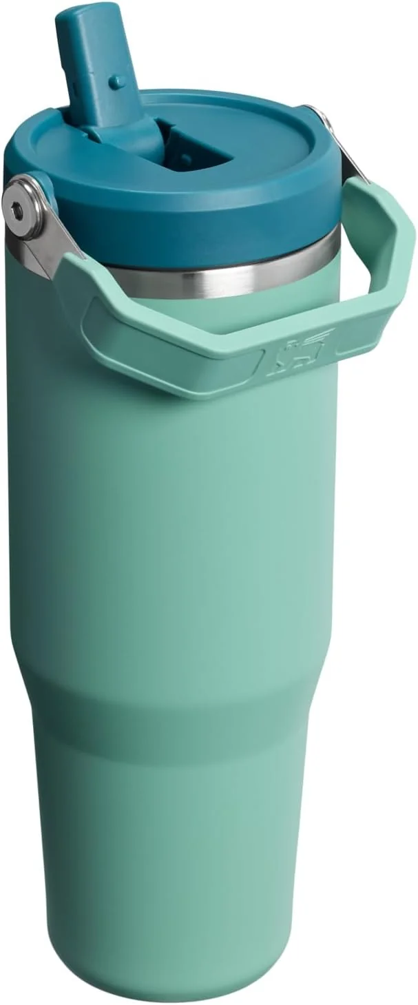 Stanley Quencher 30oz insulated tumbler on a road trip