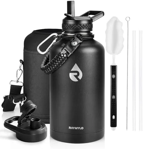 Hydro Flask 32oz bottle on a trail in direct sun with condensation on the outside