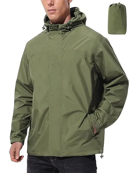Packable down jacket worn at the Clingmans Dome parking area in the Smokies on a cool fall morning