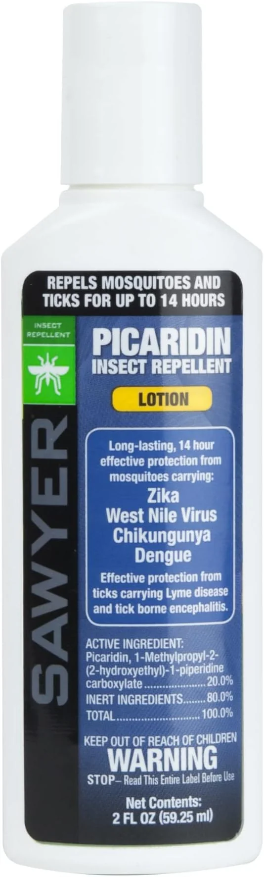 Sawyer picaridin insect repellent being applied before a hike in a wetland environment