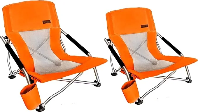 Ultralight packable camp chair set up at a scenic overlook in the Georgia mountains