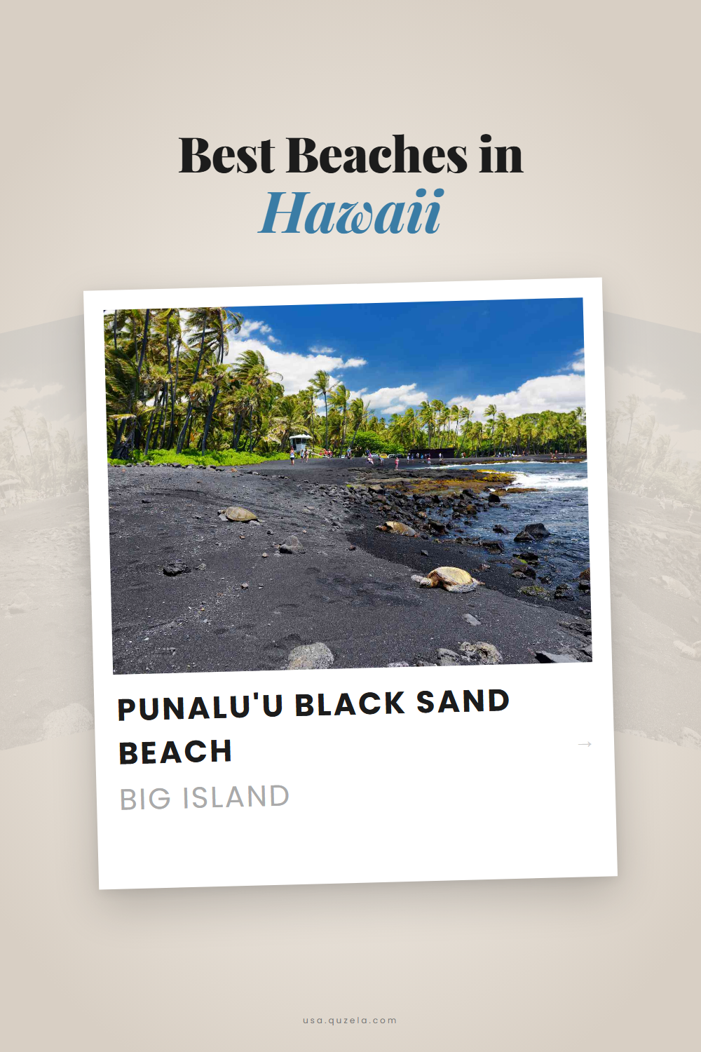 Punalu'u Black Sand Beach — Hawaii
