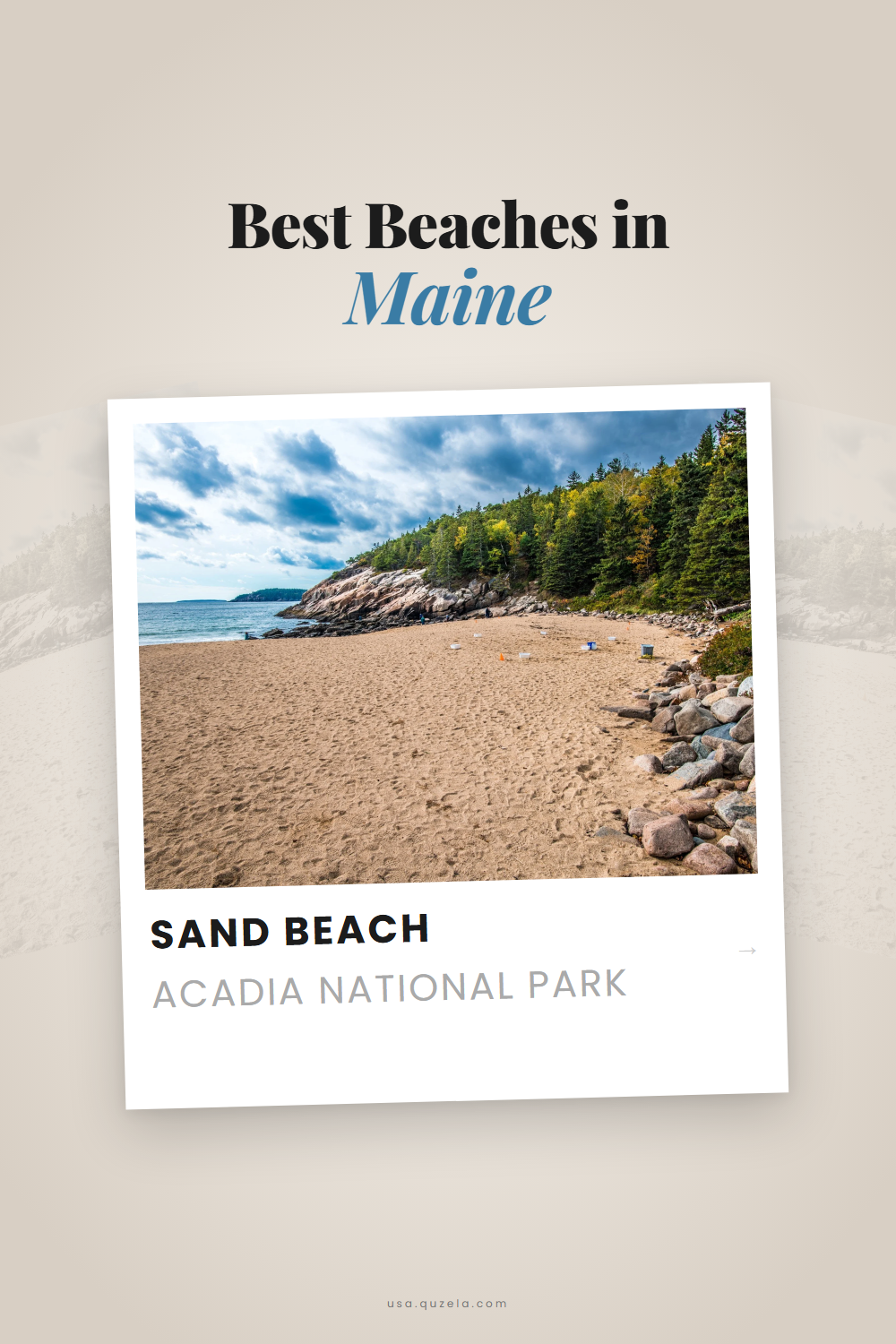 Sand Beach — Maine