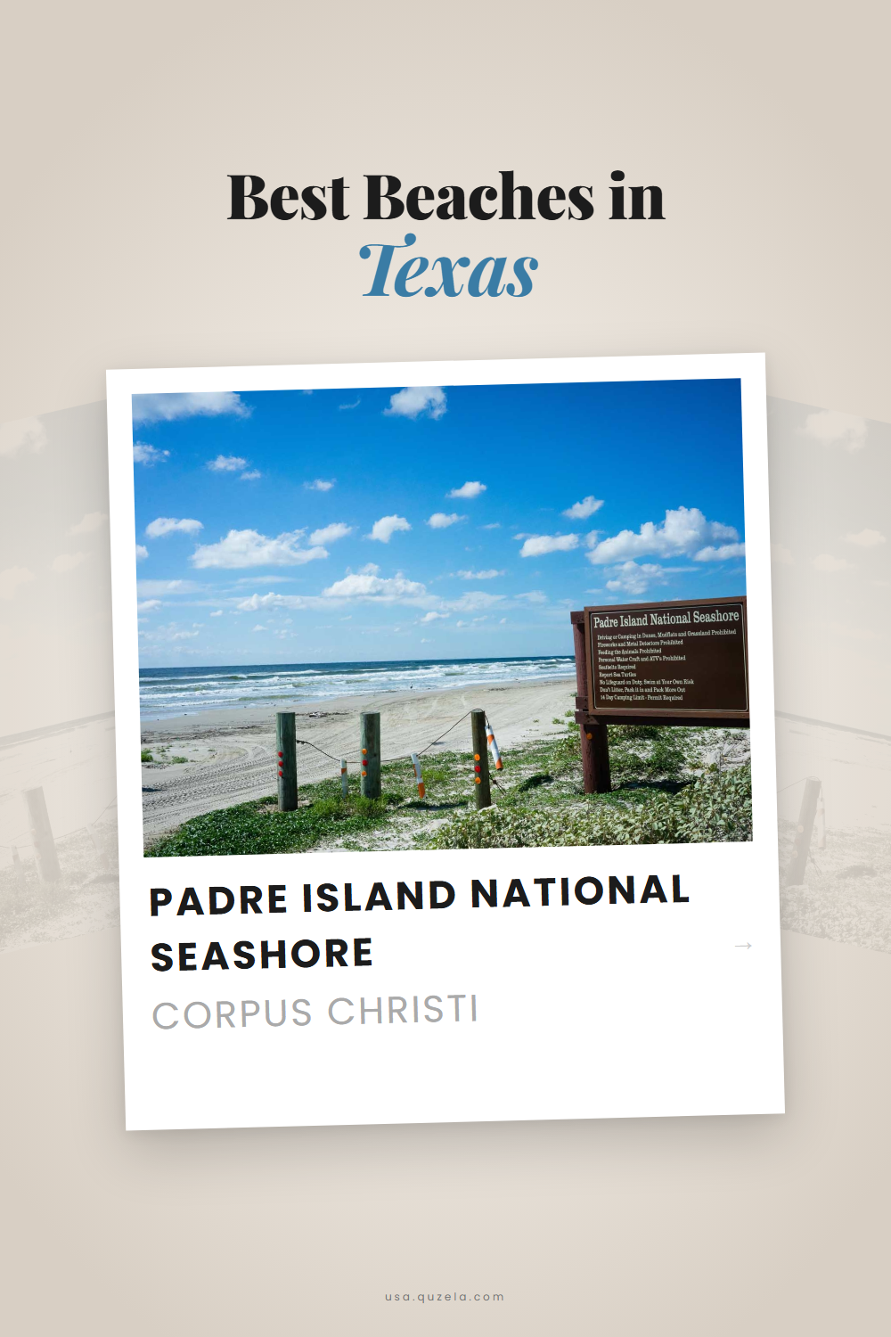 Padre Island National Seashore — Texas