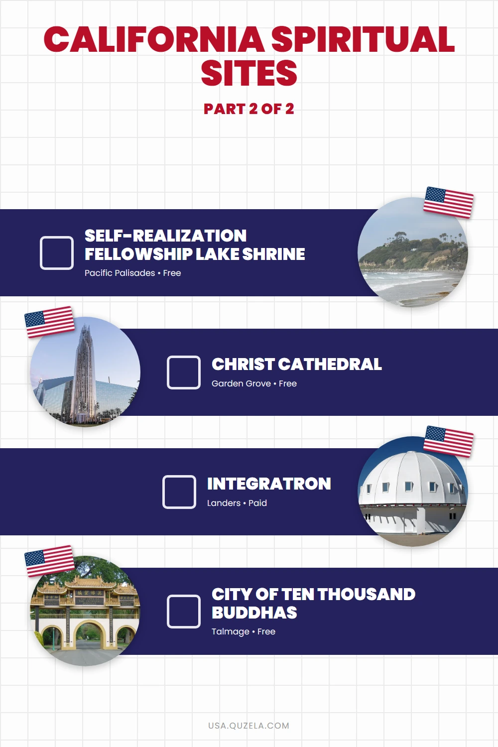 California Spiritual Sites: Missions, Shrines & More checklist part 2