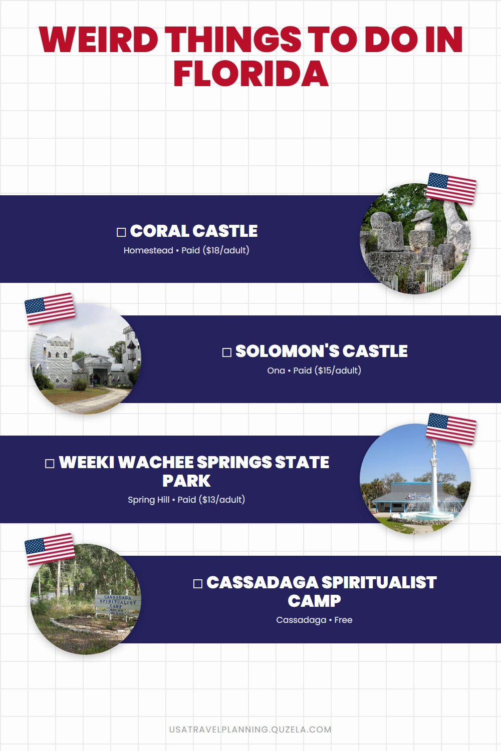 Weird Things to Do in Florida: Oddities & Hidden Curiosities checklist