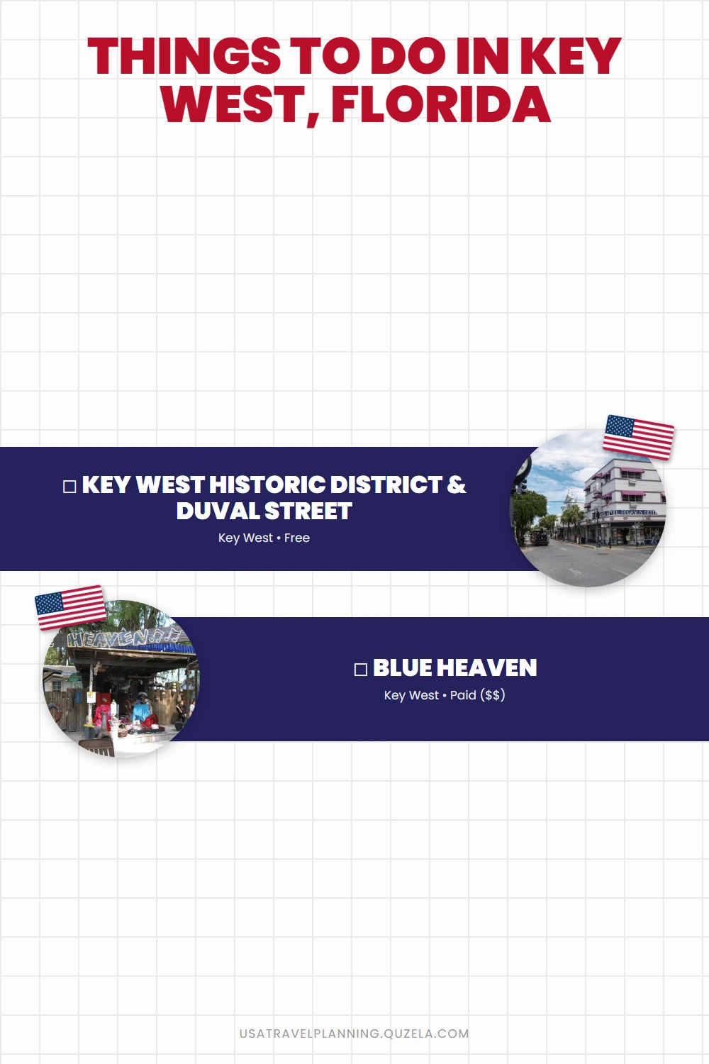 Things to Do in Key West, Florida checklist