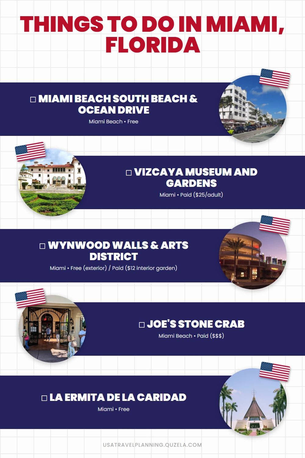 Things to Do in Miami, Florida checklist