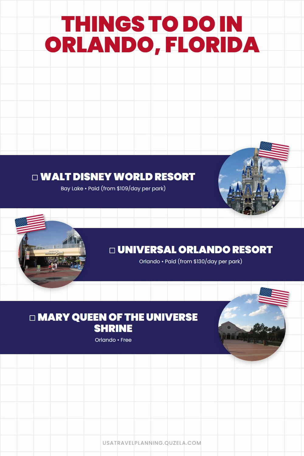 Things to Do in Orlando, Florida checklist
