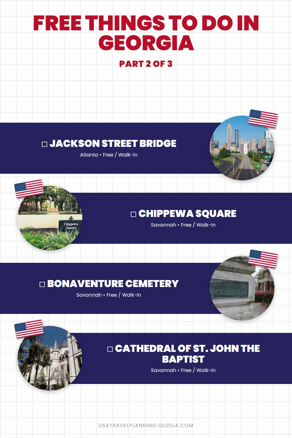 Free Things to Do in Georgia: Parks, History & Sacred Places checklist part 2