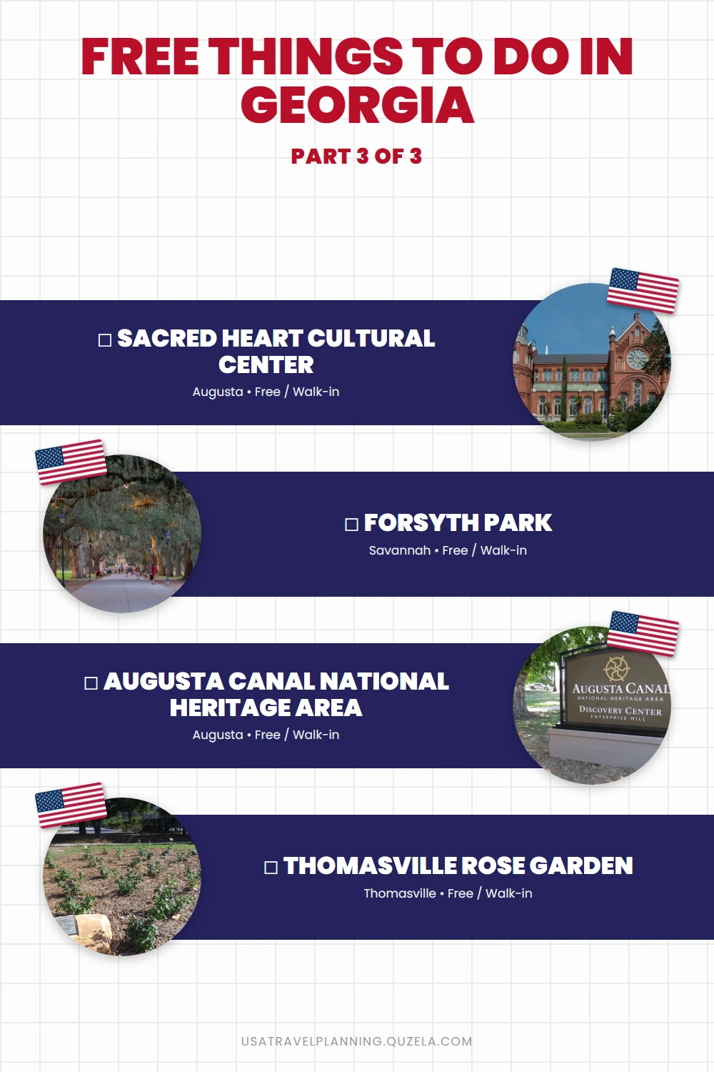 Free Things to Do in Georgia: Parks, History & Sacred Places checklist part 3