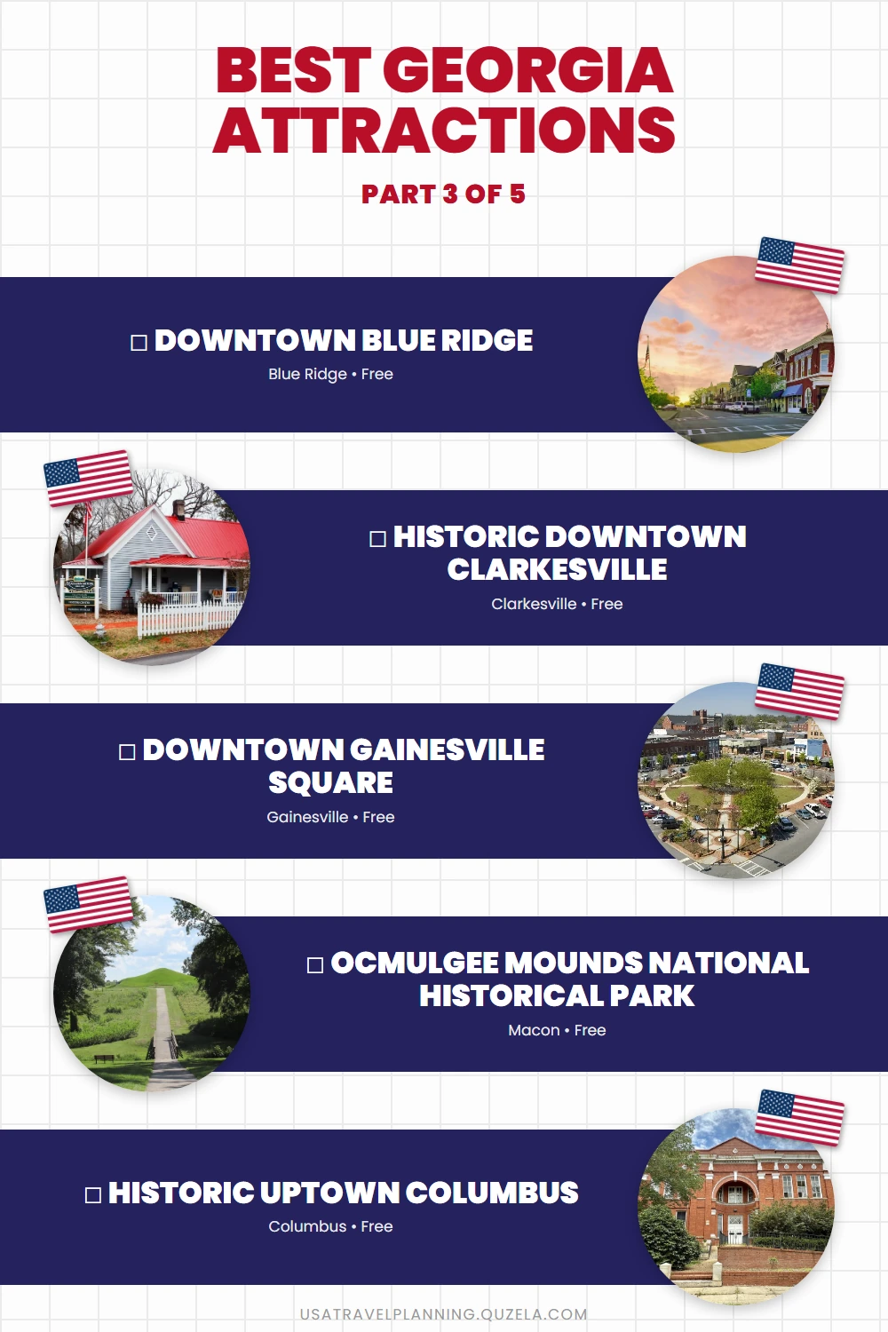 Best Georgia Attractions: Top Tourist Sites Statewide checklist part 3