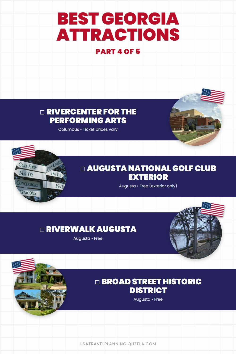 Best Georgia Attractions: Top Tourist Sites Statewide checklist part 4
