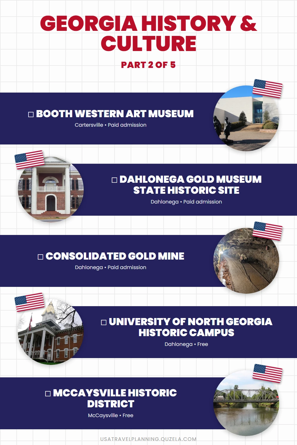 Georgia History & Culture: Top Museums and Historic Sites checklist part 2