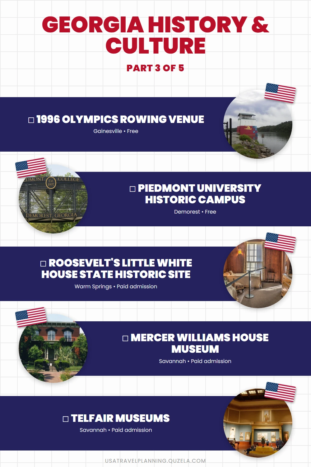 Georgia History & Culture: Top Museums and Historic Sites checklist part 3