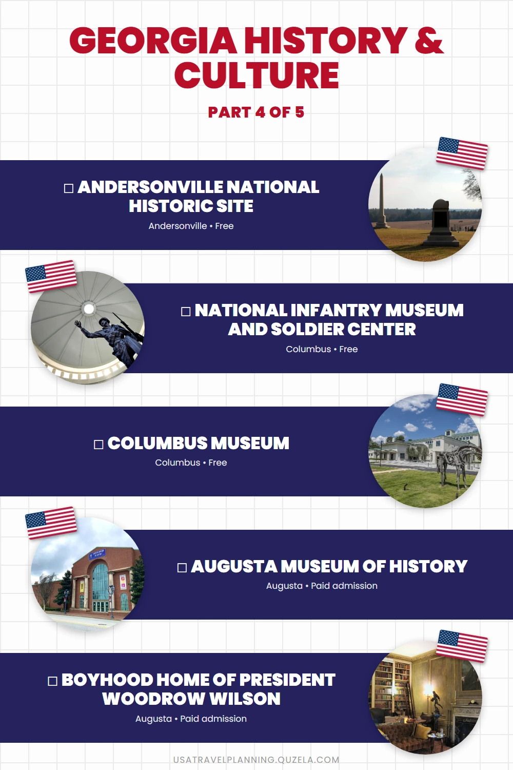 Georgia History & Culture: Top Museums and Historic Sites checklist part 4