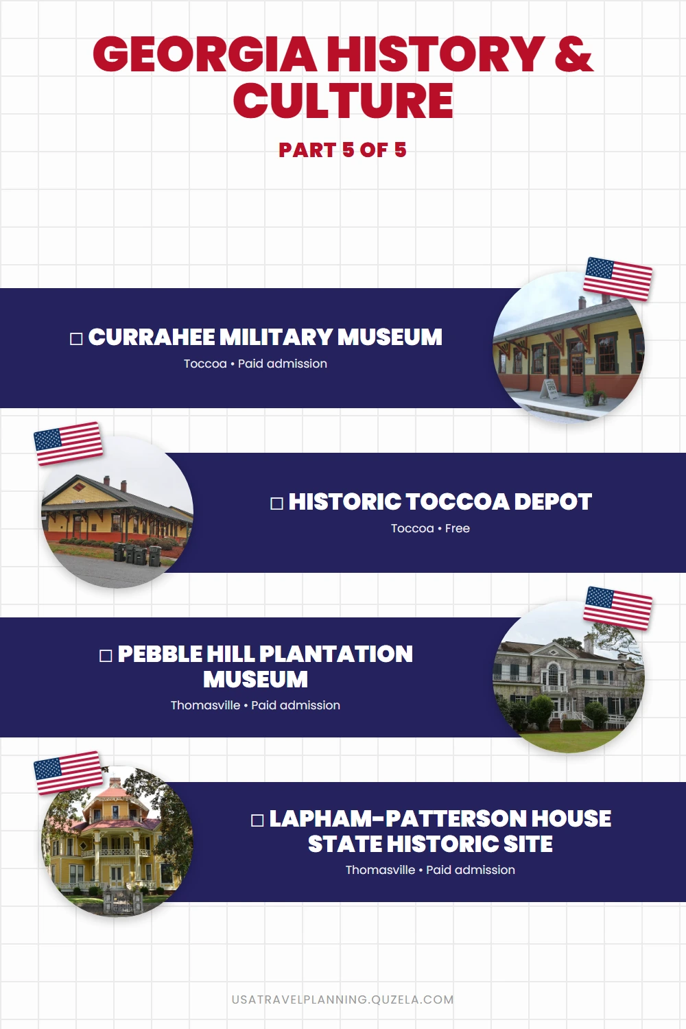 Georgia History & Culture: Top Museums and Historic Sites checklist part 5