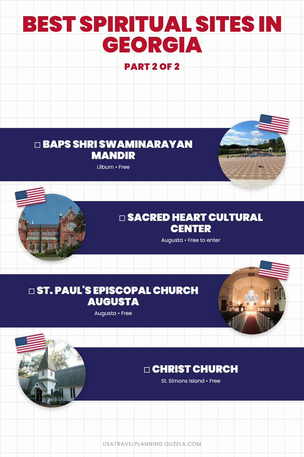 Best Spiritual Sites in Georgia: Churches & Cemeteries checklist part 2