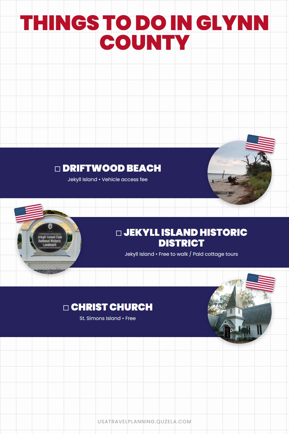 Things to Do in Glynn County Georgia: Golden Isles Guide checklist