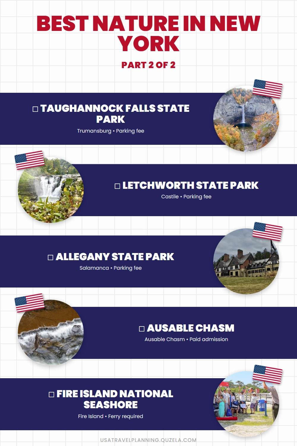 Best Nature in New York: Parks, Waterfalls & Gorges checklist part 2