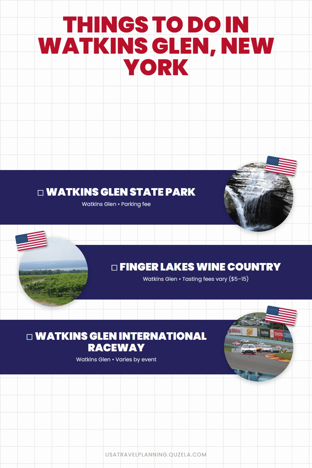 Things to Do in Watkins Glen, New York: Gorges & Wine checklist