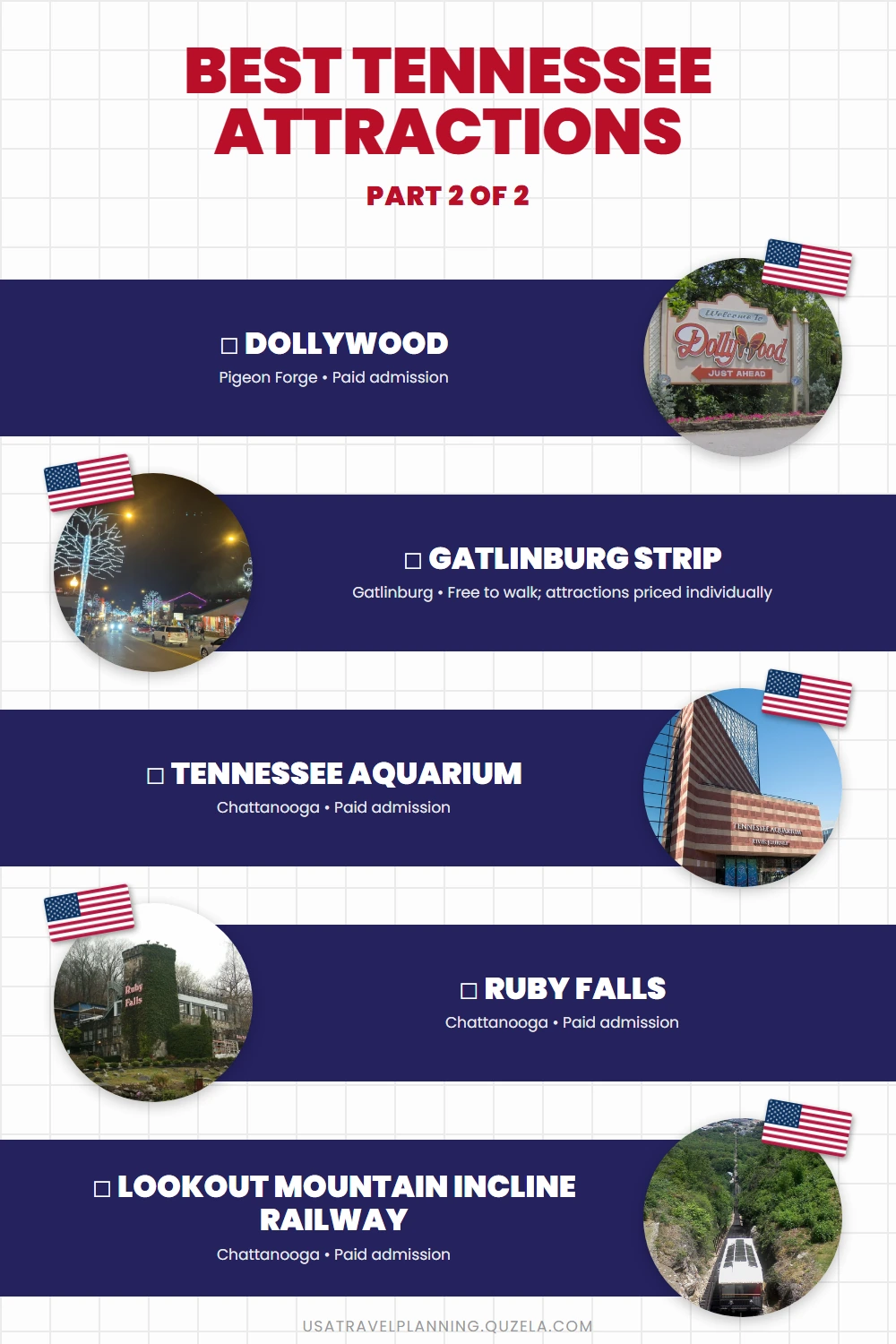 Best Tennessee Attractions: Top Tourist Sites Statewide checklist part 2