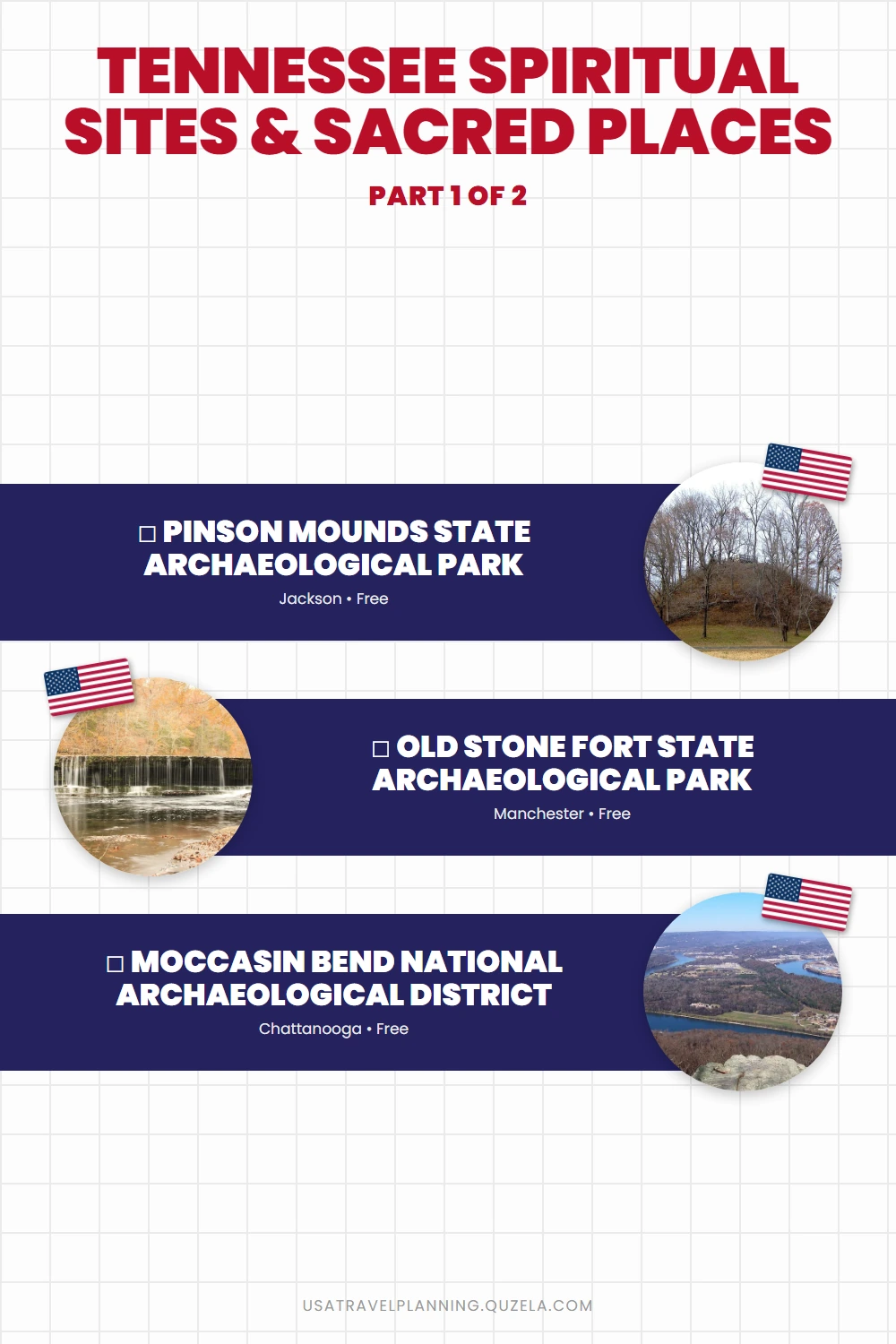 Tennessee Spiritual Sites & Sacred Places checklist part 1