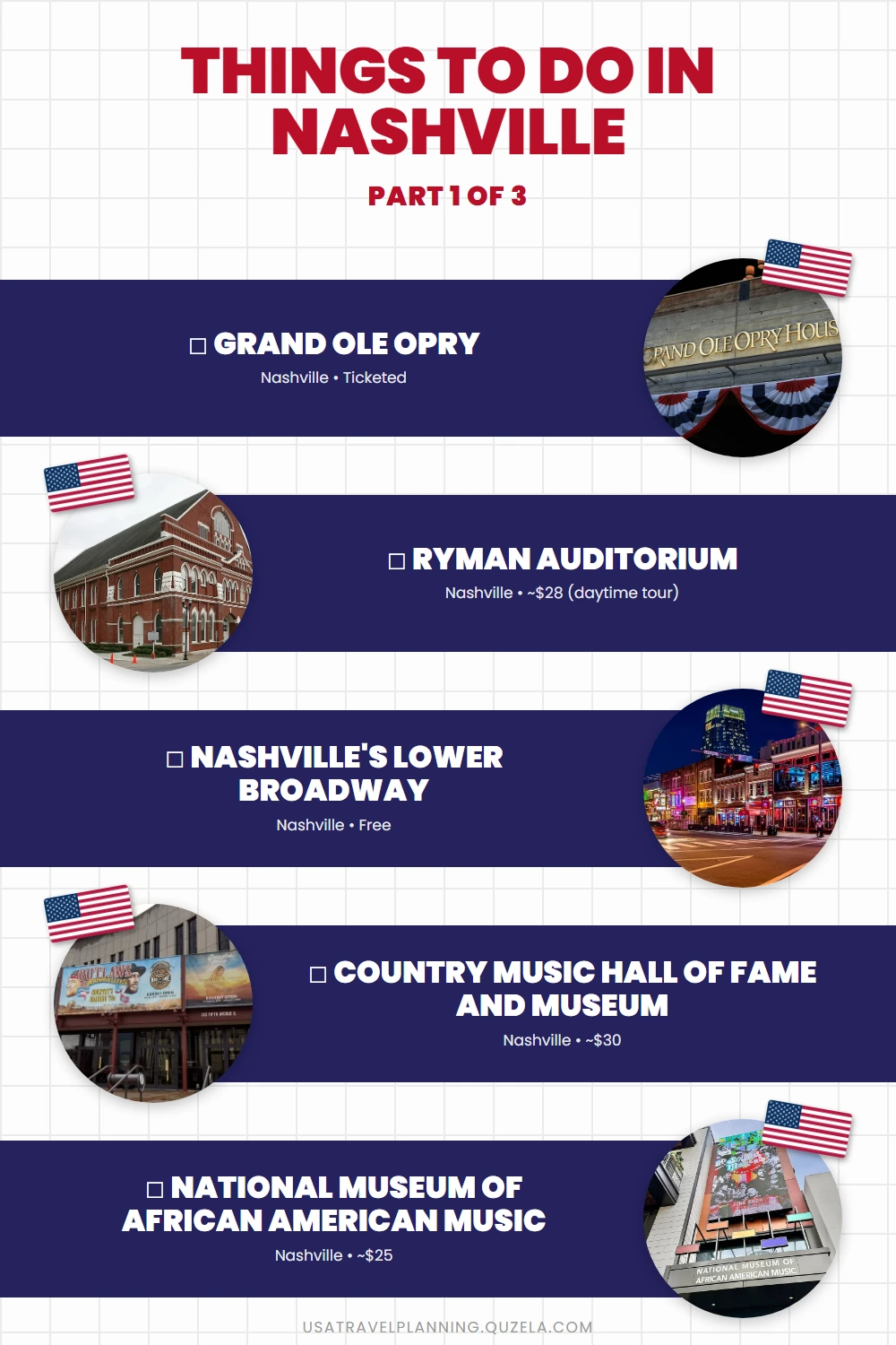 Things to Do in Nashville, Tennessee: 15 Best Attractions checklist part 1