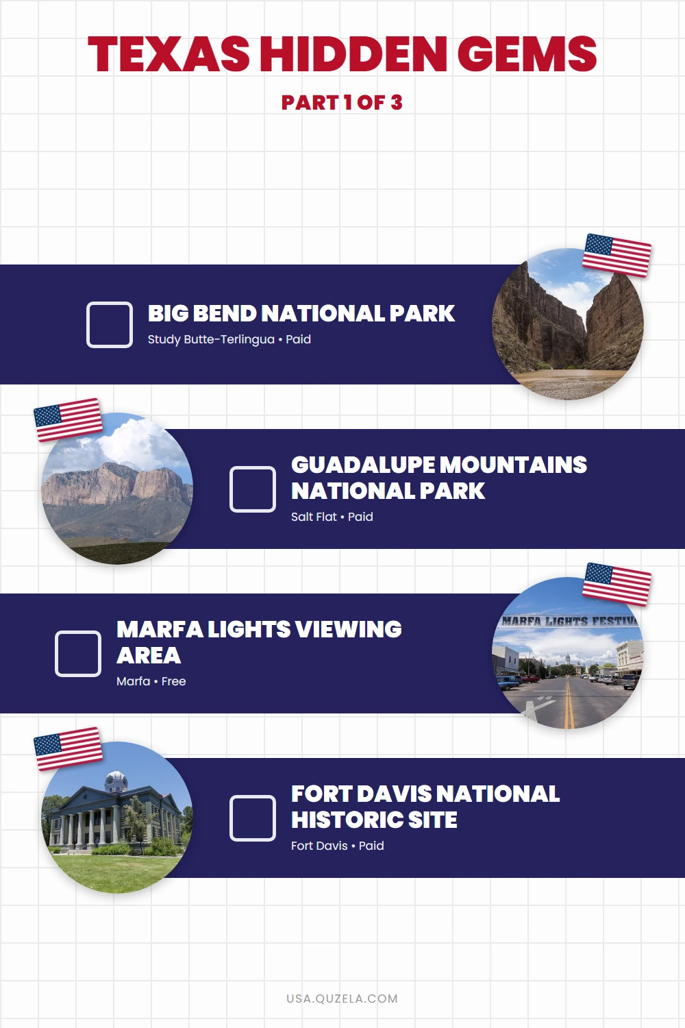 Texas Hidden Gems: 12 Under-the-Radar Parks and Stops checklist part 1