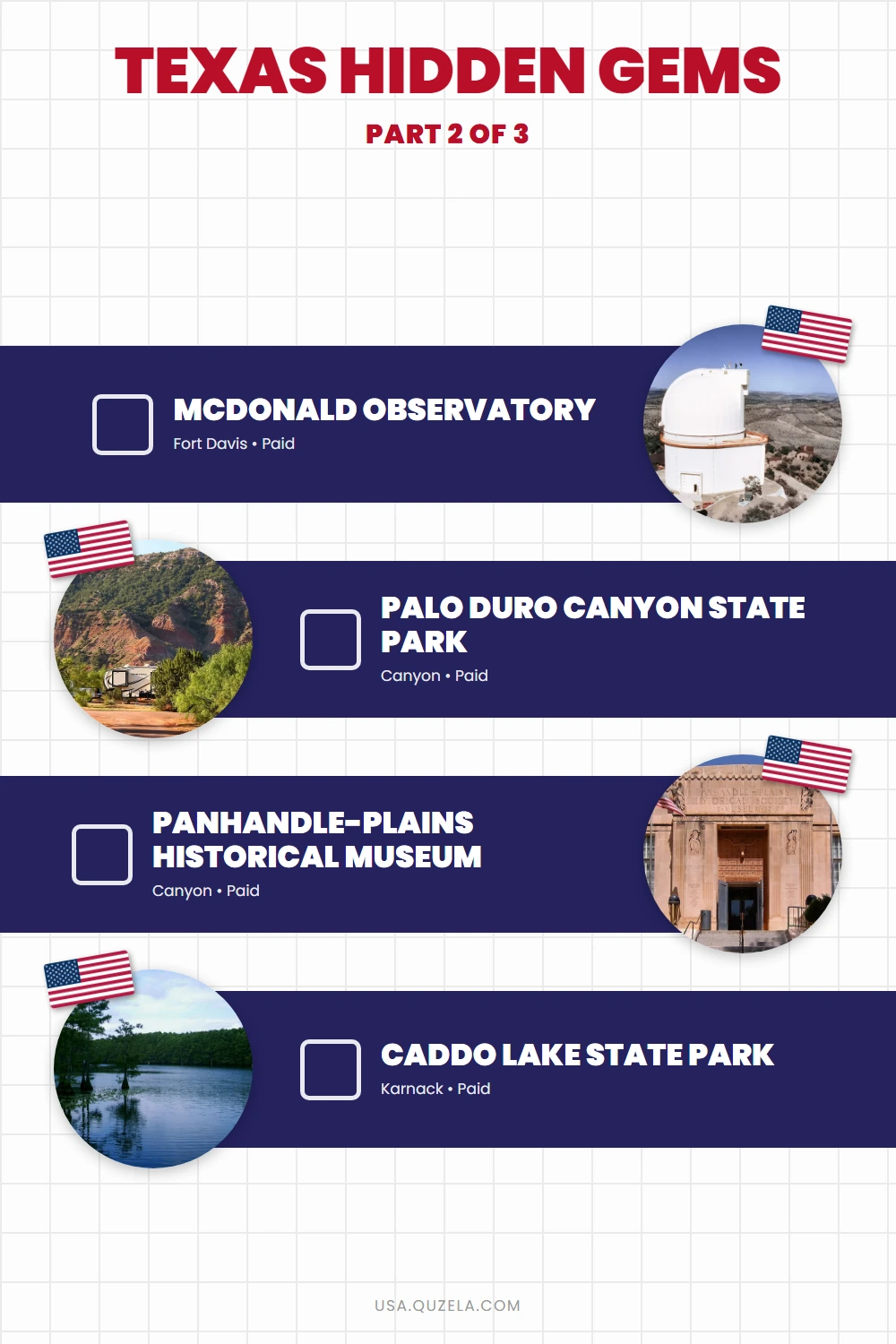 Texas Hidden Gems: 12 Under-the-Radar Parks and Stops checklist part 2