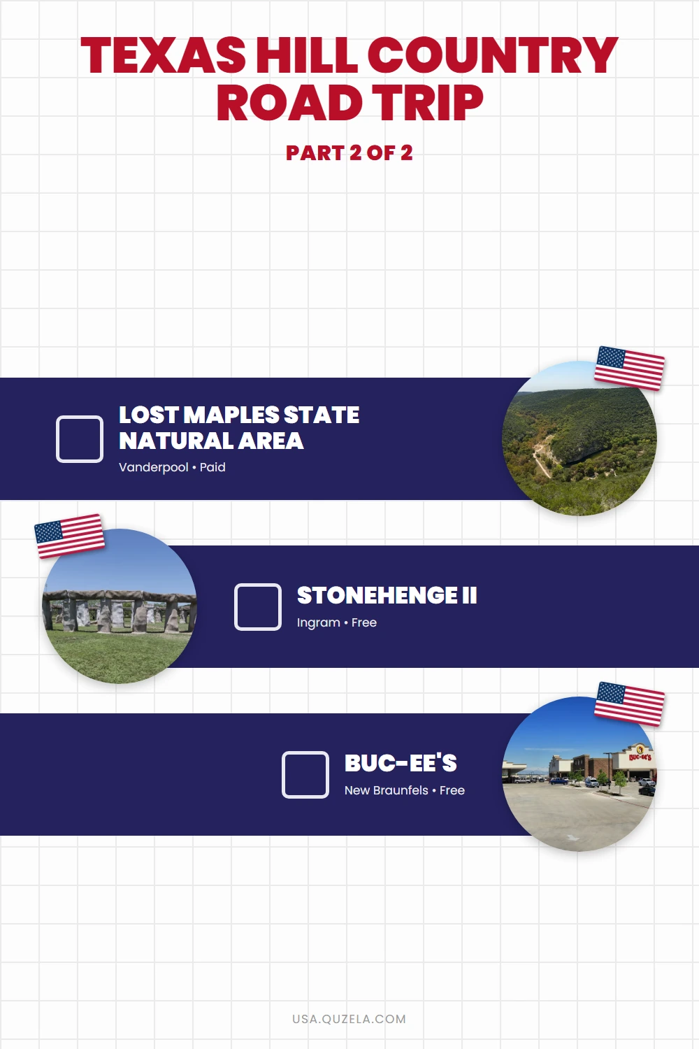 Texas Hill Country Road Trip: 7 Stops, 300 Miles checklist part 2