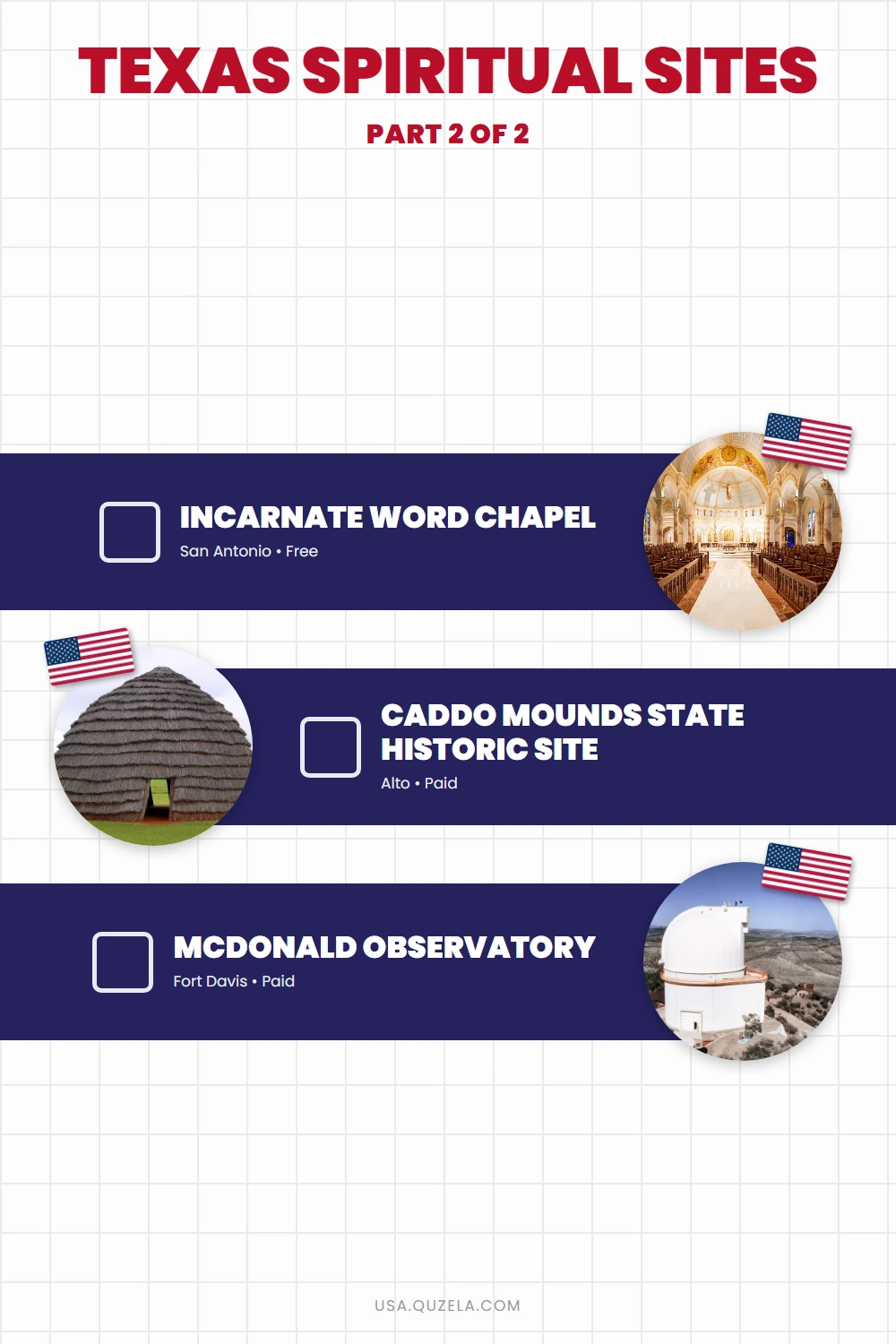 Texas Spiritual Sites: Missions, Cathedrals & More checklist part 2