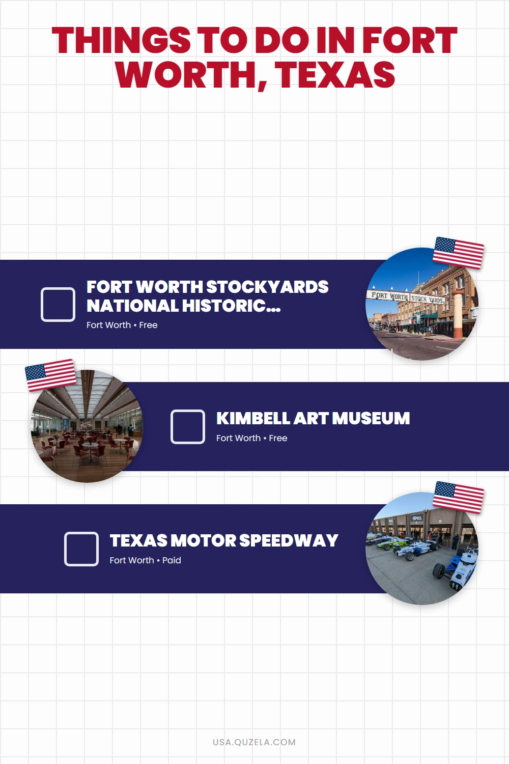 Things to Do in Fort Worth, Texas: Stockyards, Art & Racing checklist