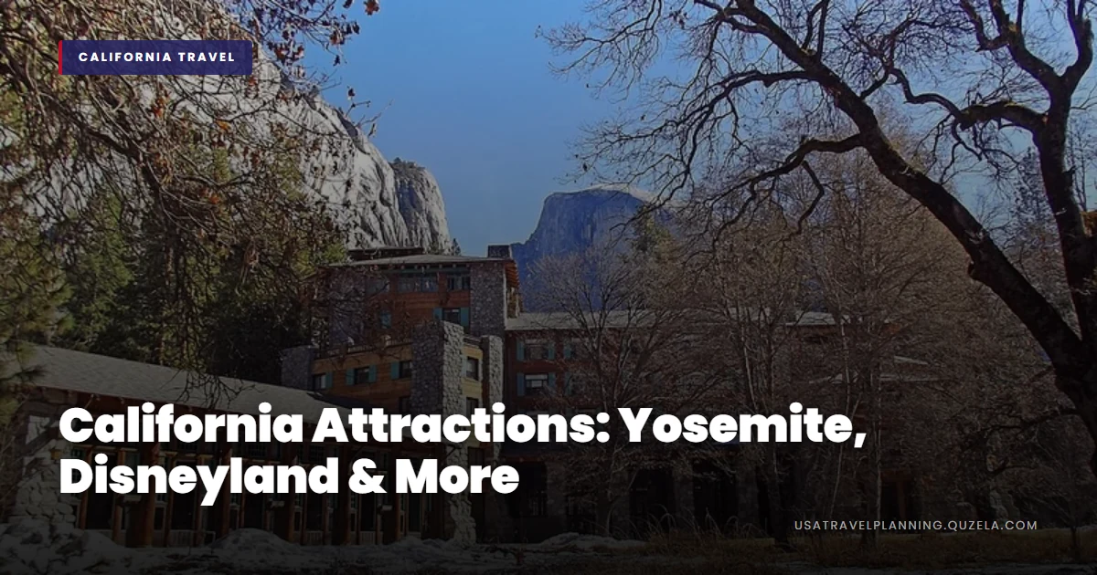 California Attractions: Yosemite, Disneyland & More