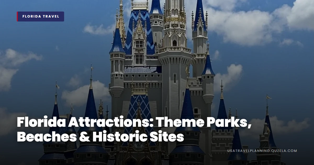 Florida Attractions: Theme Parks, Beaches & Historic Sites