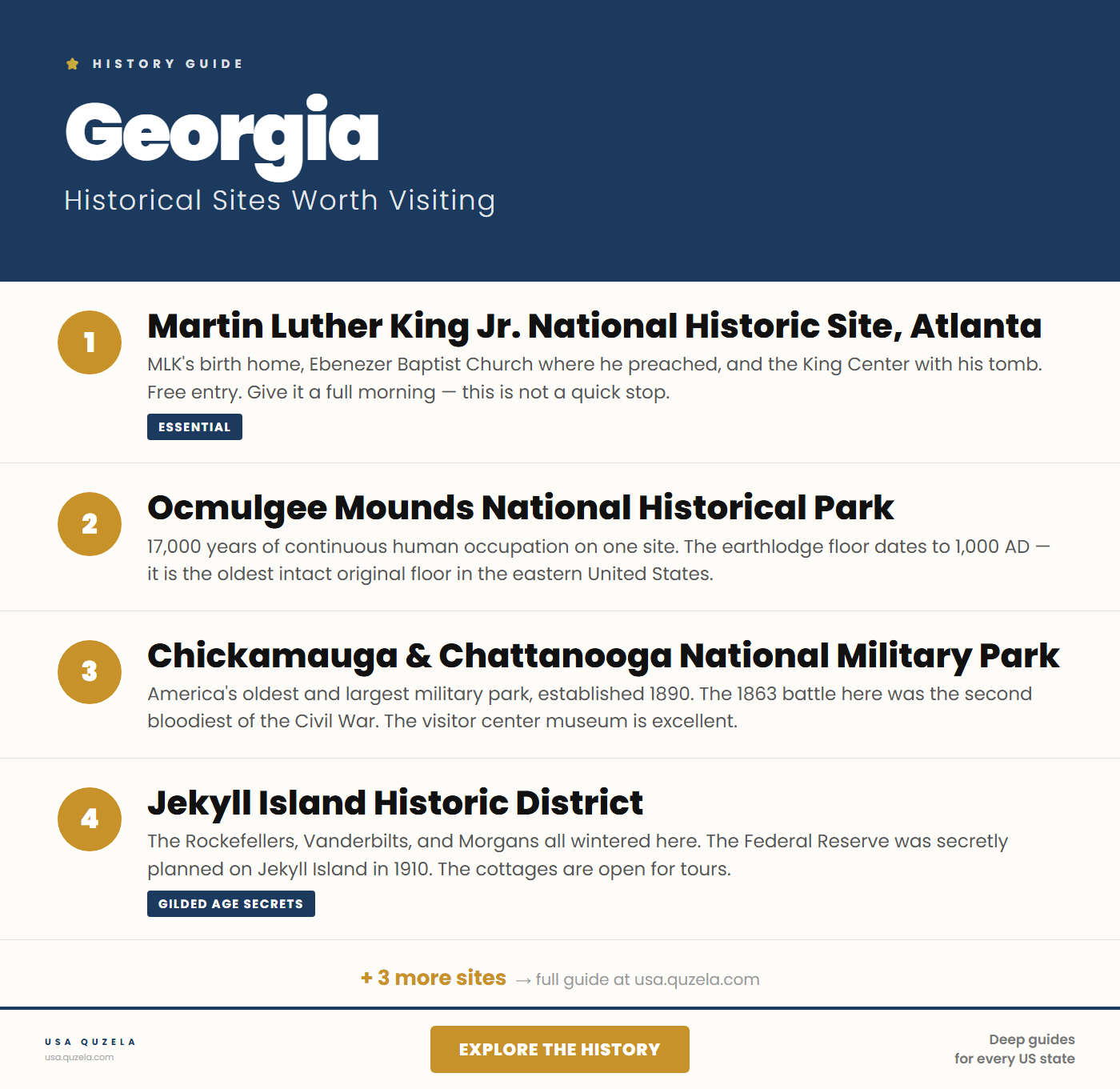 Historical Sites in Georgia Worth Visiting