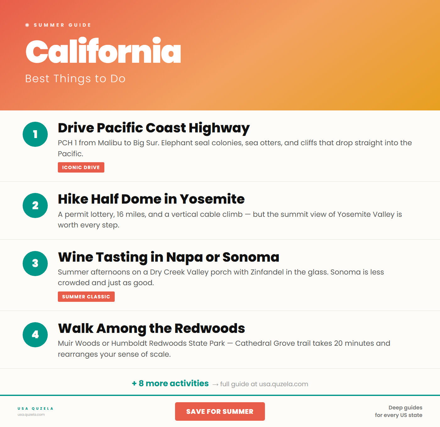 California in Summer — Best Things to Do