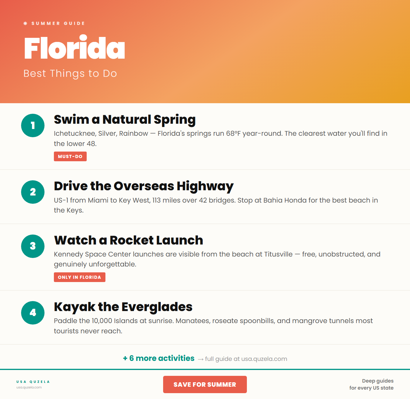 Florida in Summer — Best Things to Do