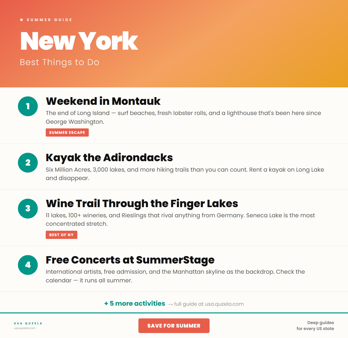 New York in Summer — Best Things to Do