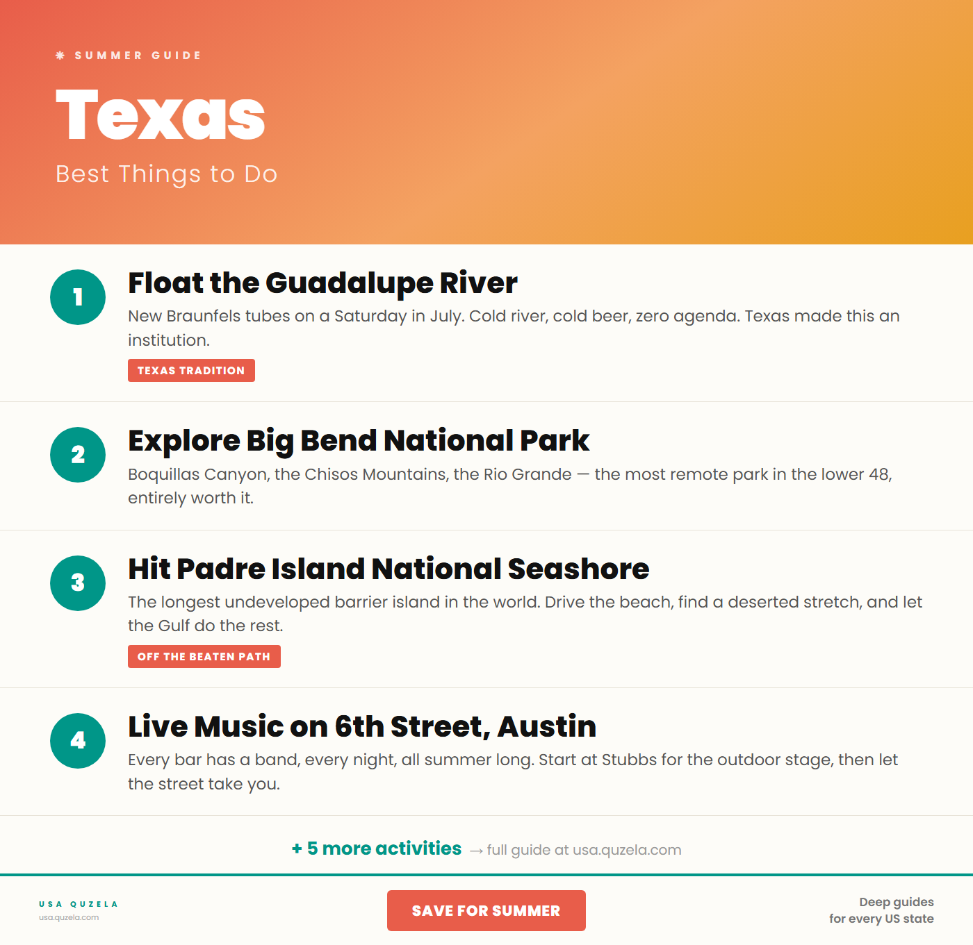 Texas in Summer — Best Things to Do
