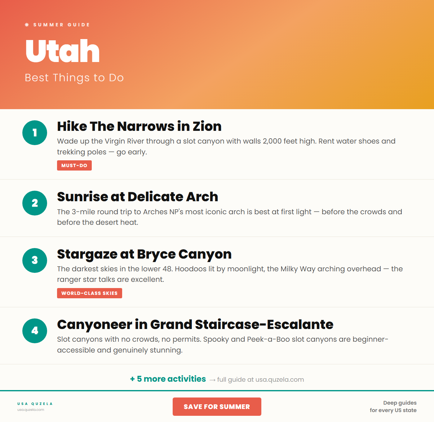 Utah in Summer — Best Things to Do