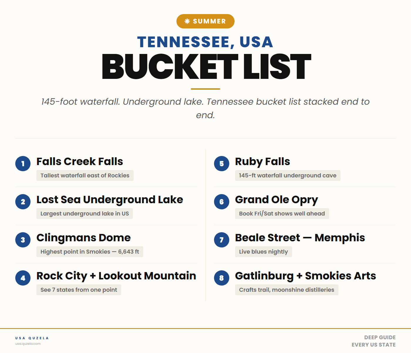 Tennessee Summer Bucket List